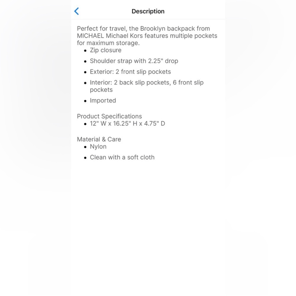 Micheal kors Backpack - Picture 6 of 9